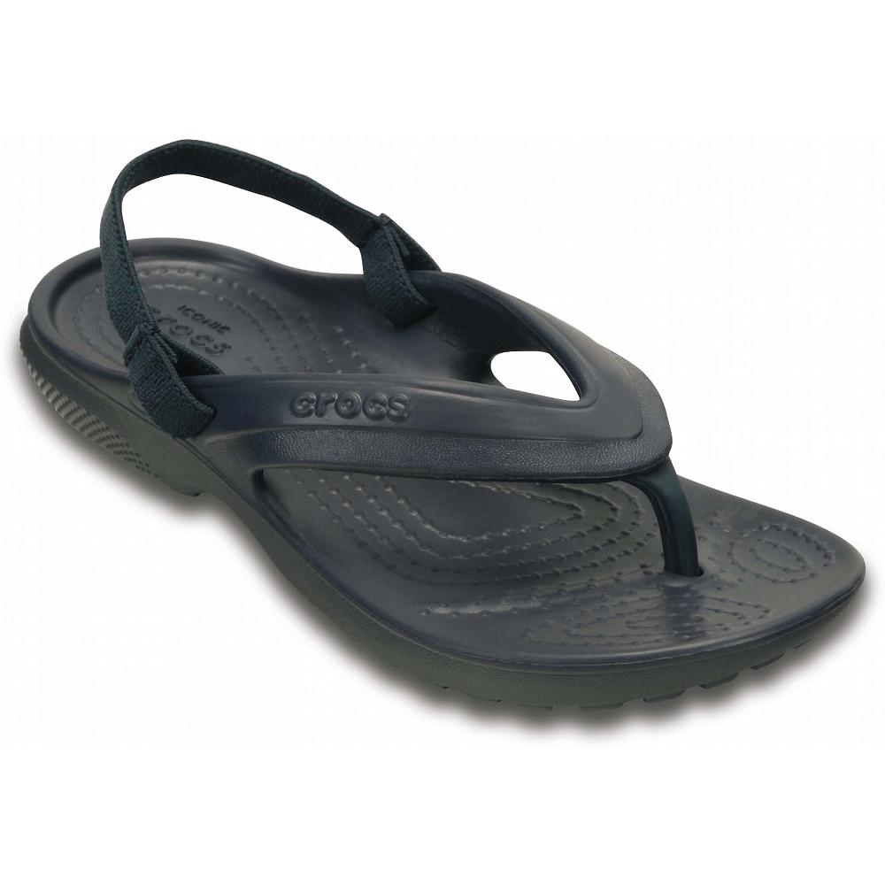Black Girls' Crocs Classic Flip Sandals | NZ 1610BEXC